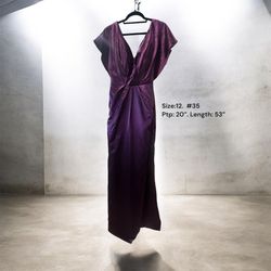 New Long Purple Formal Dress- Size: 12