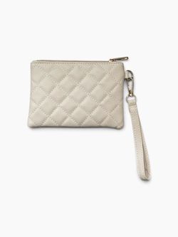 White wallet Wristlet