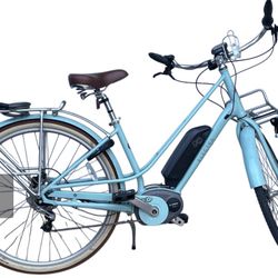 Electra Loft Go! Baby Blue Vintage Cruiser Style E-bike