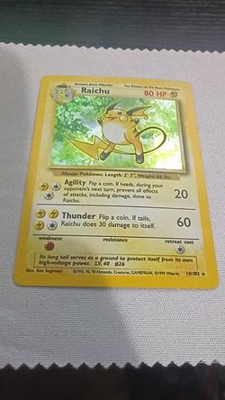 Pokemon Raichu 2 Available $35 Each