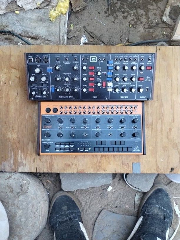 Behringer Crave and Model D Synths