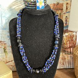 Necklace, Beautiful Blue Beads