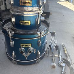 Sunlite vintage kids drum set