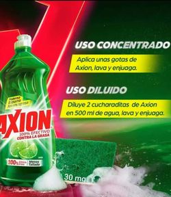 Axion es una línea de productos desengrasante ayuda cona grasa