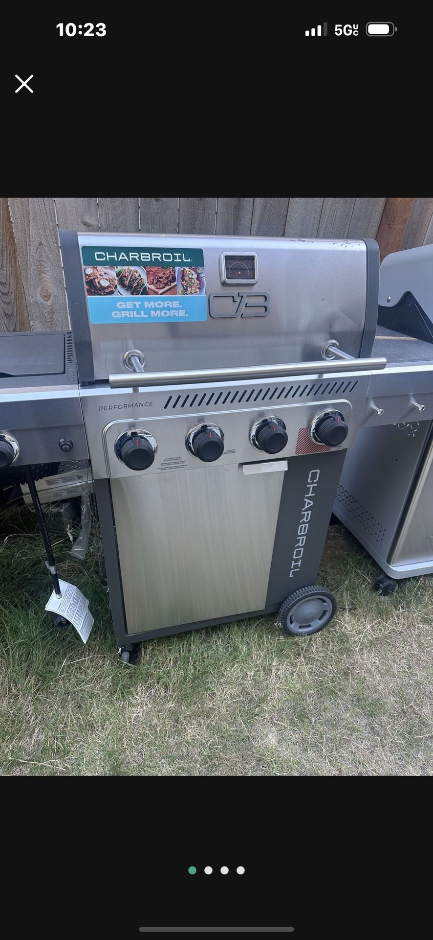 Brand New C B Char Broil Gas Grill With Side Burner