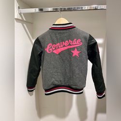 CONVERSE Girls Faux Leather Jacket 