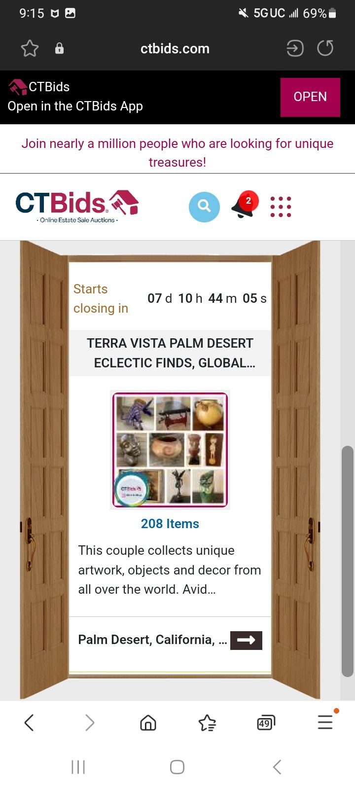 CTBids Desert Cities Online Auction Of Art Treasures