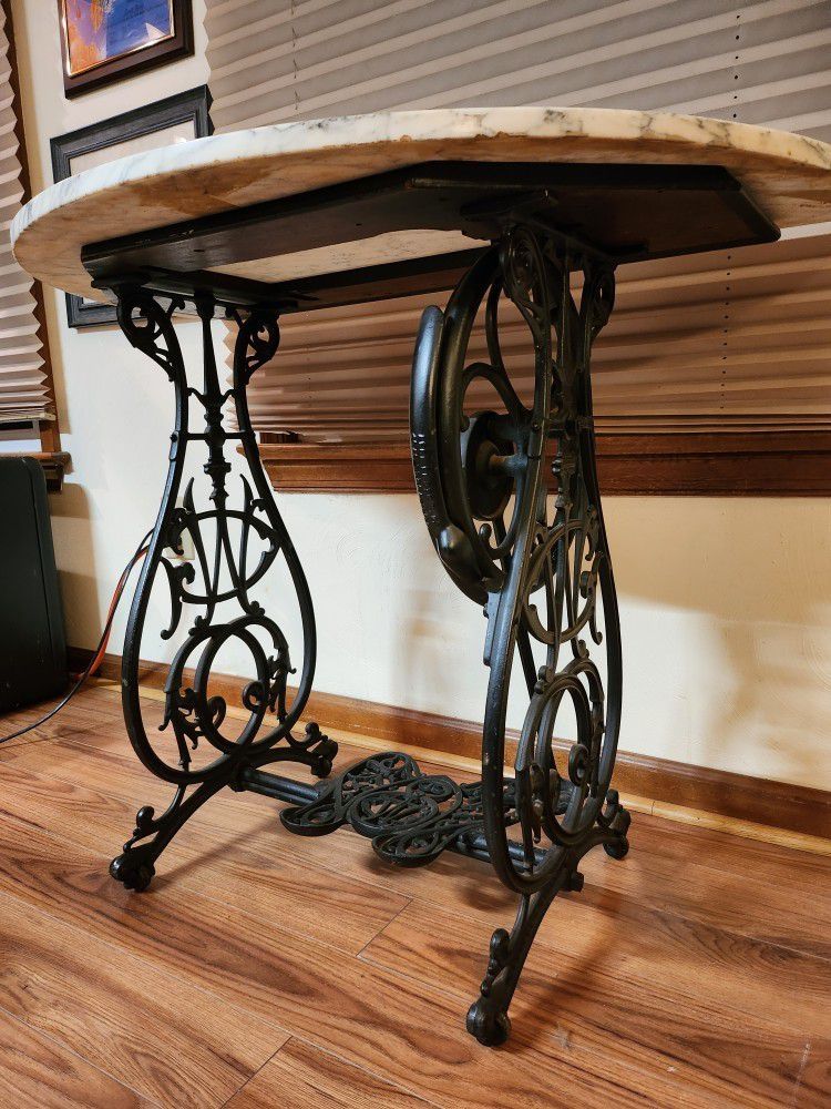 Antique Sewing Machine Table