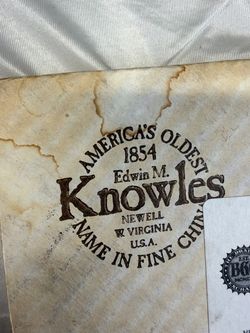 Edwin M. Knowles Fine China Plate