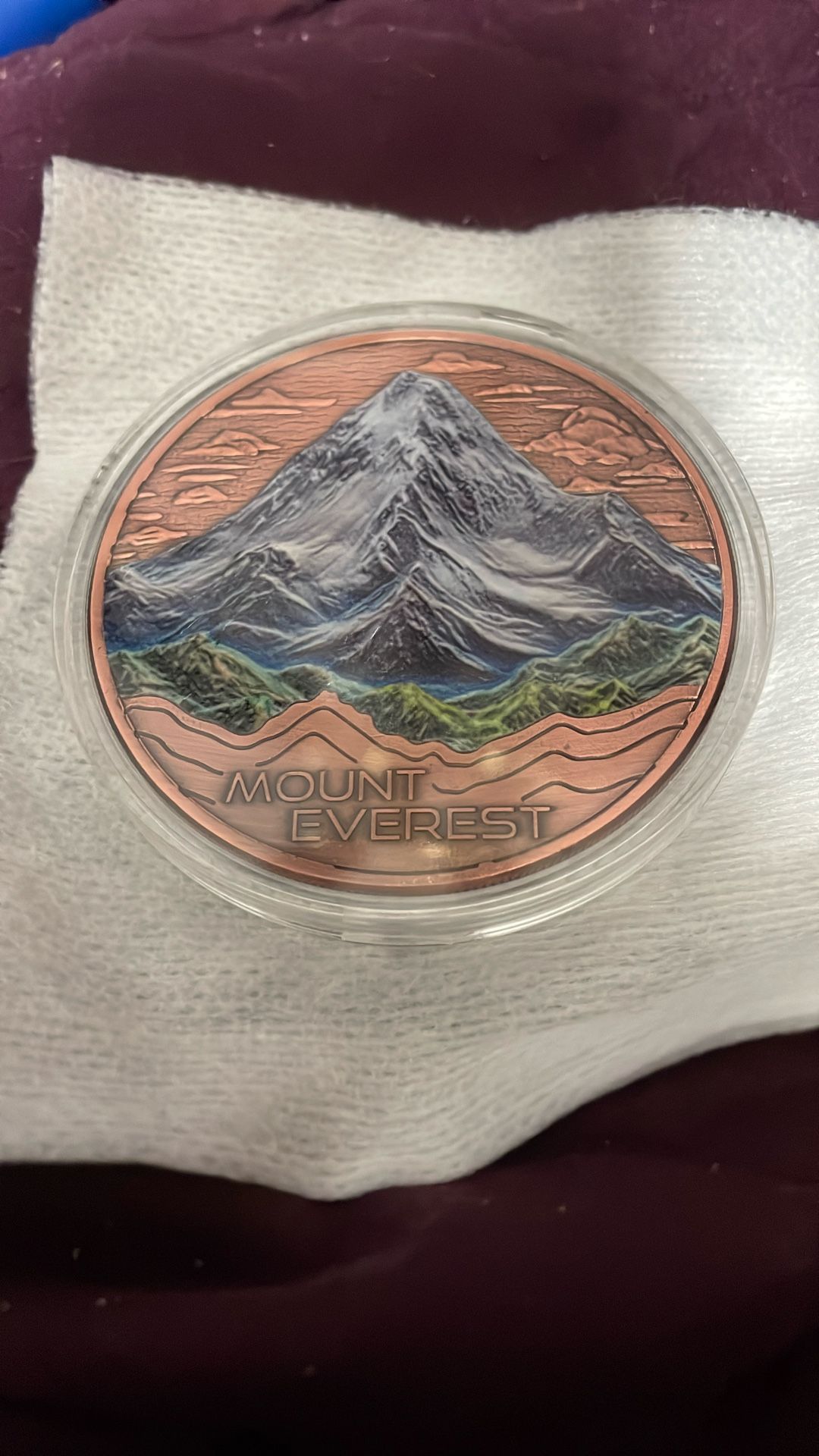 FIVE OZ OF PURE COPPER OF MOUNT EVEREST