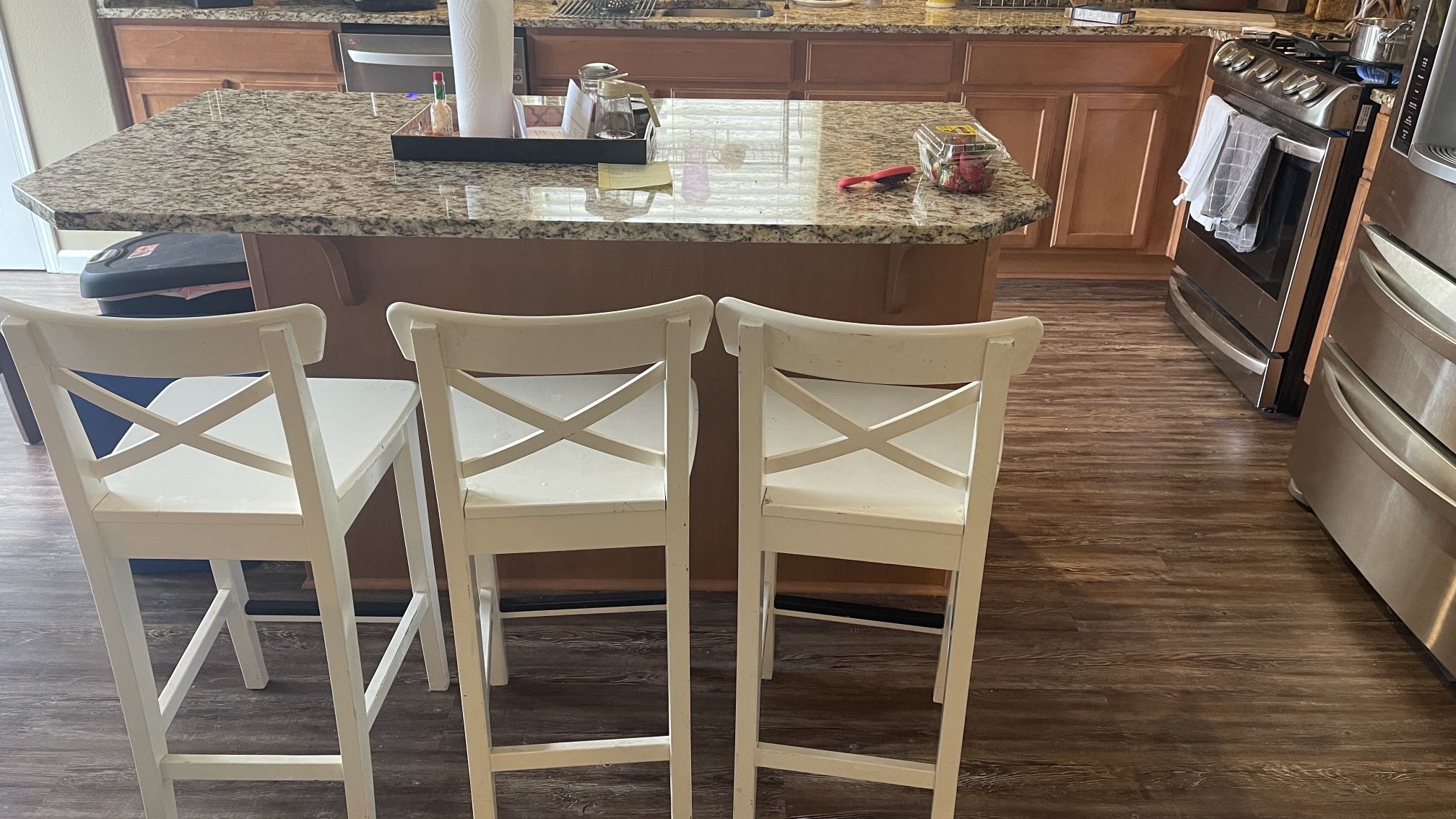 3 IKEA bar Stools With Back Rest for Sale in Salem, OR OfferUp