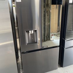 Black Stainless Steel 26 Cu. Ft. InstaView French Door Refrigerator