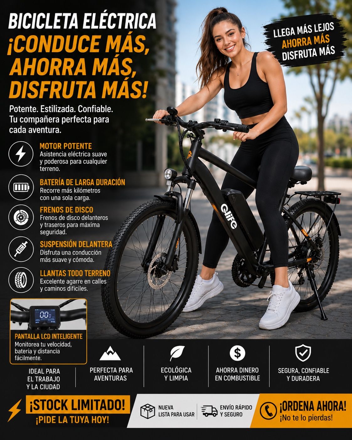 β‘π΄ BRAND NEW ELECTRIC BIKE β POWER, STYLE & FREEDOM! π΄β‘ π₯ Ride farther, faster, and smarter! β
Powerful electric motor for effortless riding β
Lo