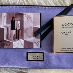 Designer Gucci make up and bag
