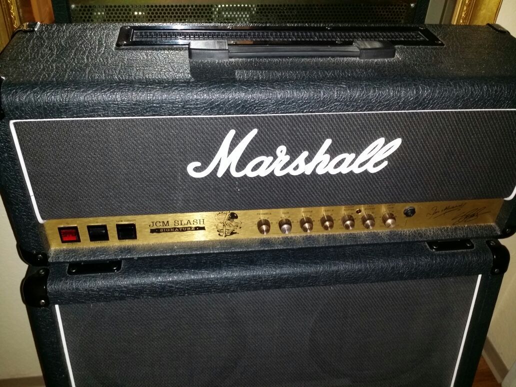 Marshall JCM Slash (2555sl) half-stack amplifier.