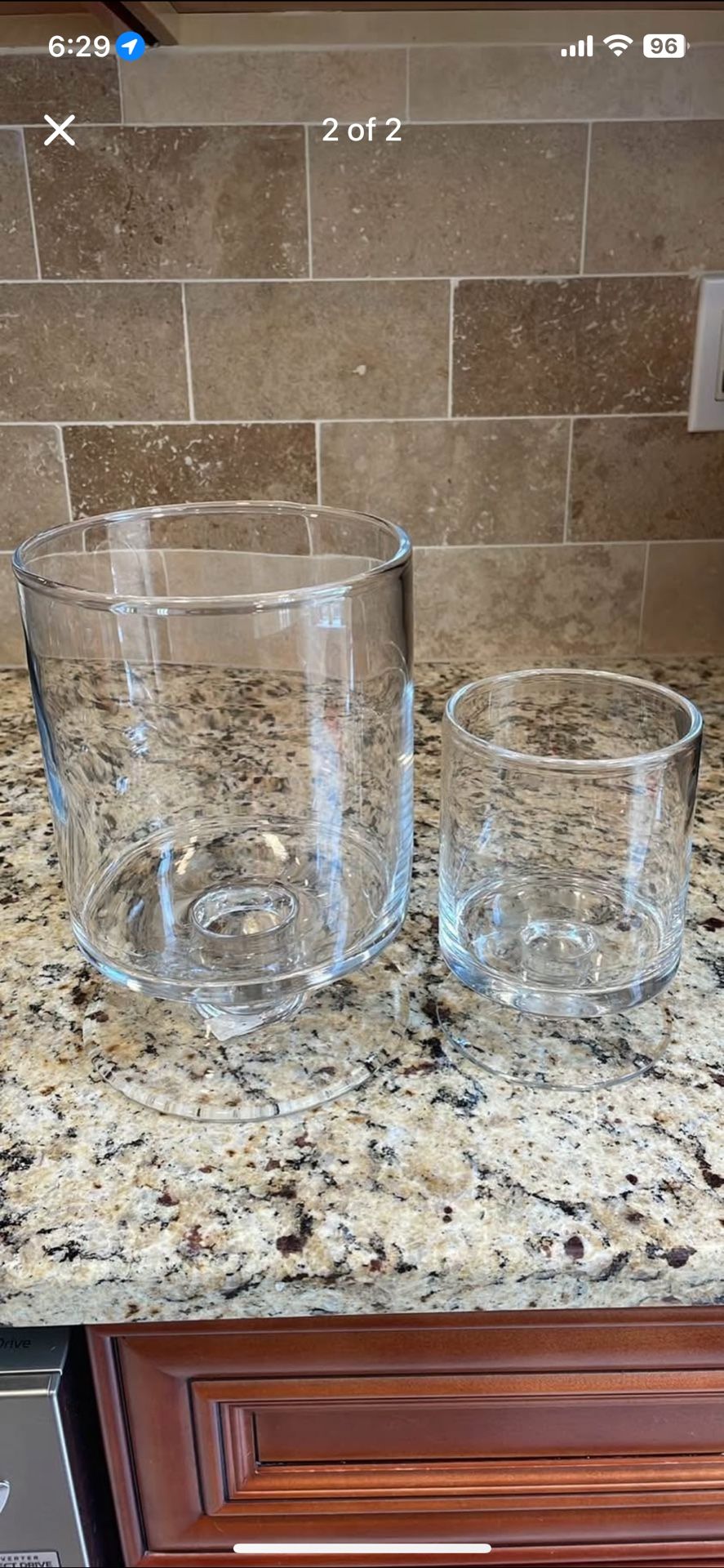 Crate & Barrel Candle Holders