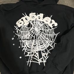 Sp5der black og hoodie