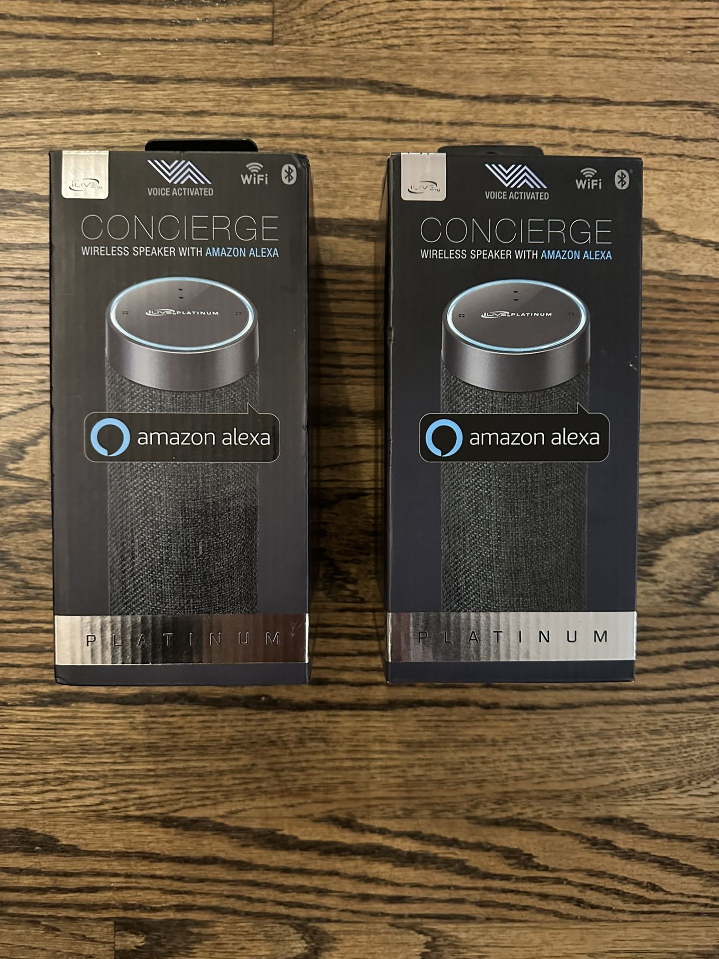 Set of 2 iLive Concierge Wireless Speaker with Alexa