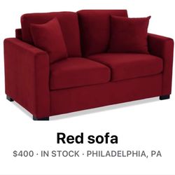 Red Sofa From bobs furniture 