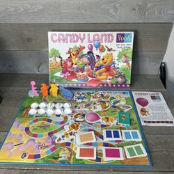 1998 Winnie the Pooh Candyland Board Game 100 Acre Wood Picnic Edition Complete