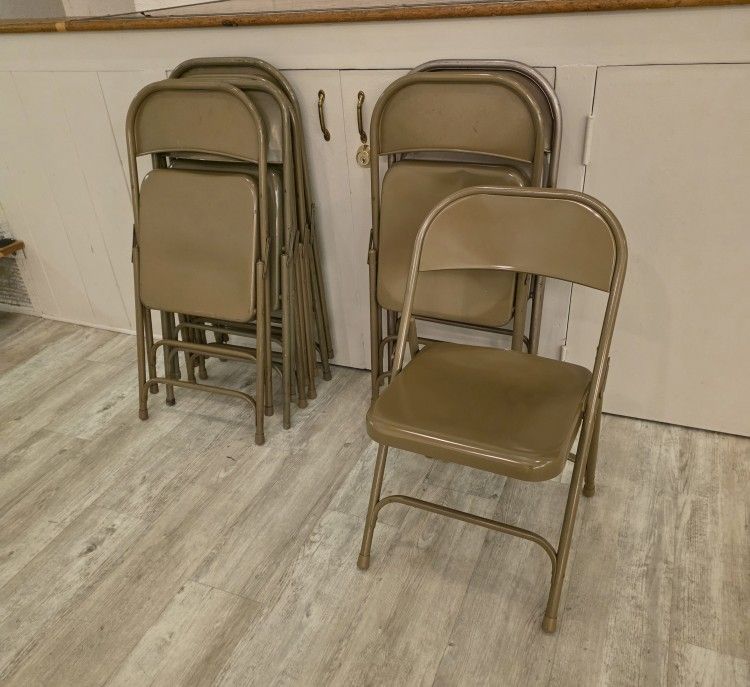 Metal Folding Chairs $6.00 Each