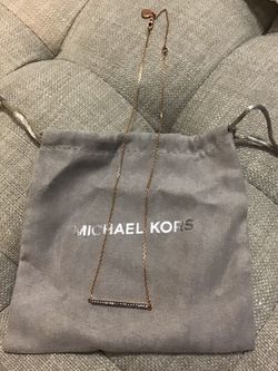 Michael Kors Rose Gold Necklace NWT