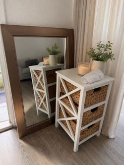 Mirror and drawers
