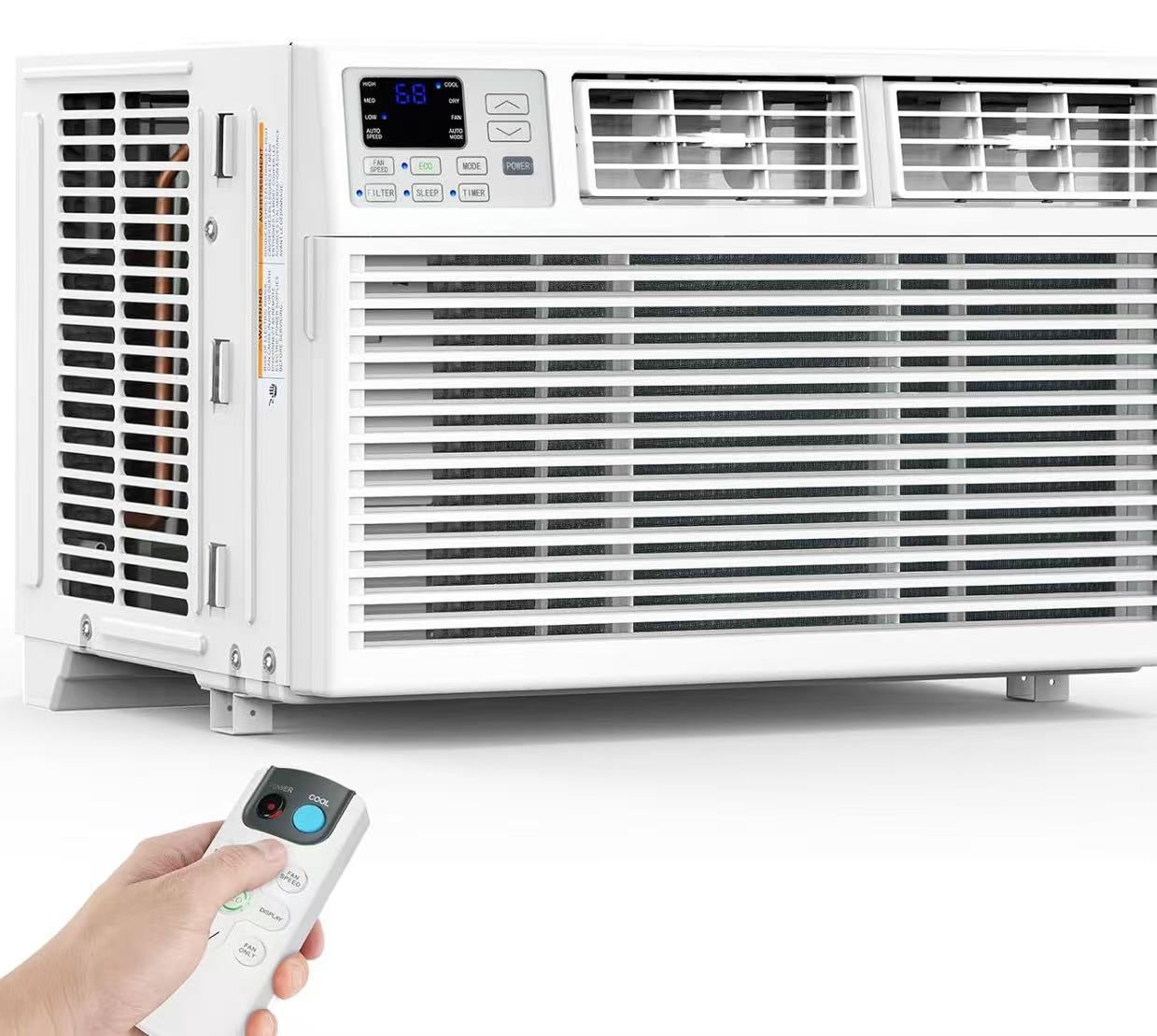10,000 BTU Window Air Conditioner Cools up to 450 Sq. ft, Ultra Quiet Window AC Unit with Remote Control, 4 in 1 $220