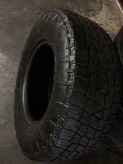 17” 2 used tires LT285/70R17 nitto terra Grappler GS