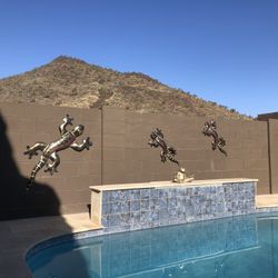 Outdoor Metal Yard Art Patio decor 