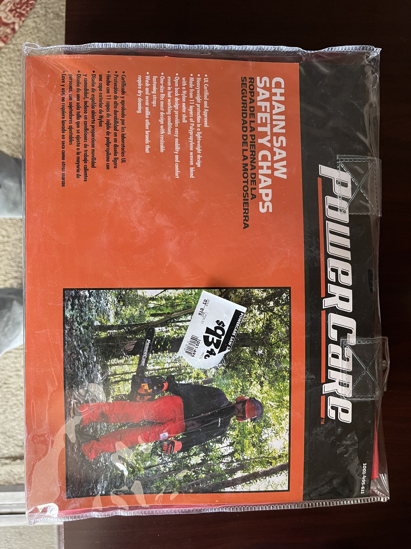 Powercare Pro Saw Safety Chaps For Chainsaw 