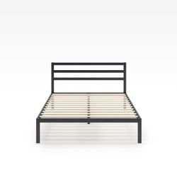  Metal Platform Bed Frame with Headboard