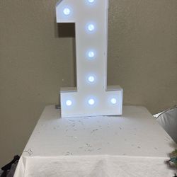 Birthday Number 1 one