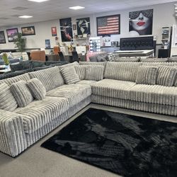Gray L Shape Sofa Sectional