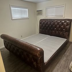 Leather Upholstered Bedframe