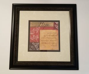 Two Framed and Matted Prints (Bible Verses)