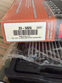 K & N Air Filters For Stock Intake