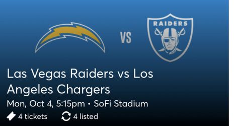LA CHARGERS Vs RAIDERS SOfI STADIUM