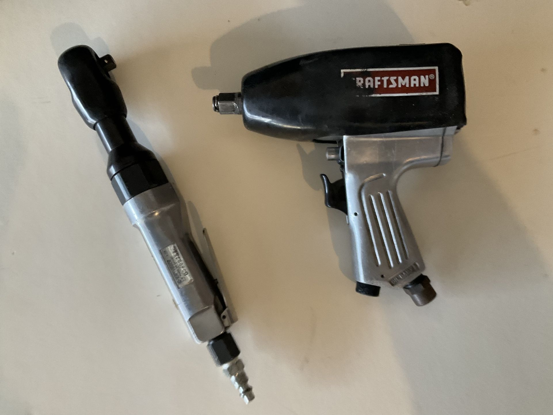 Craftsman 1/2” Impact wrench and Napa professional 3/8” power air ratchet