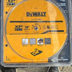 Dewalt 10” Tile Saw Blade Brand New 