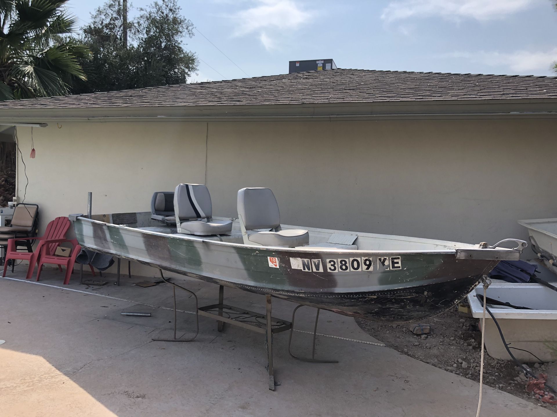 14ft aluminum boat with trailer