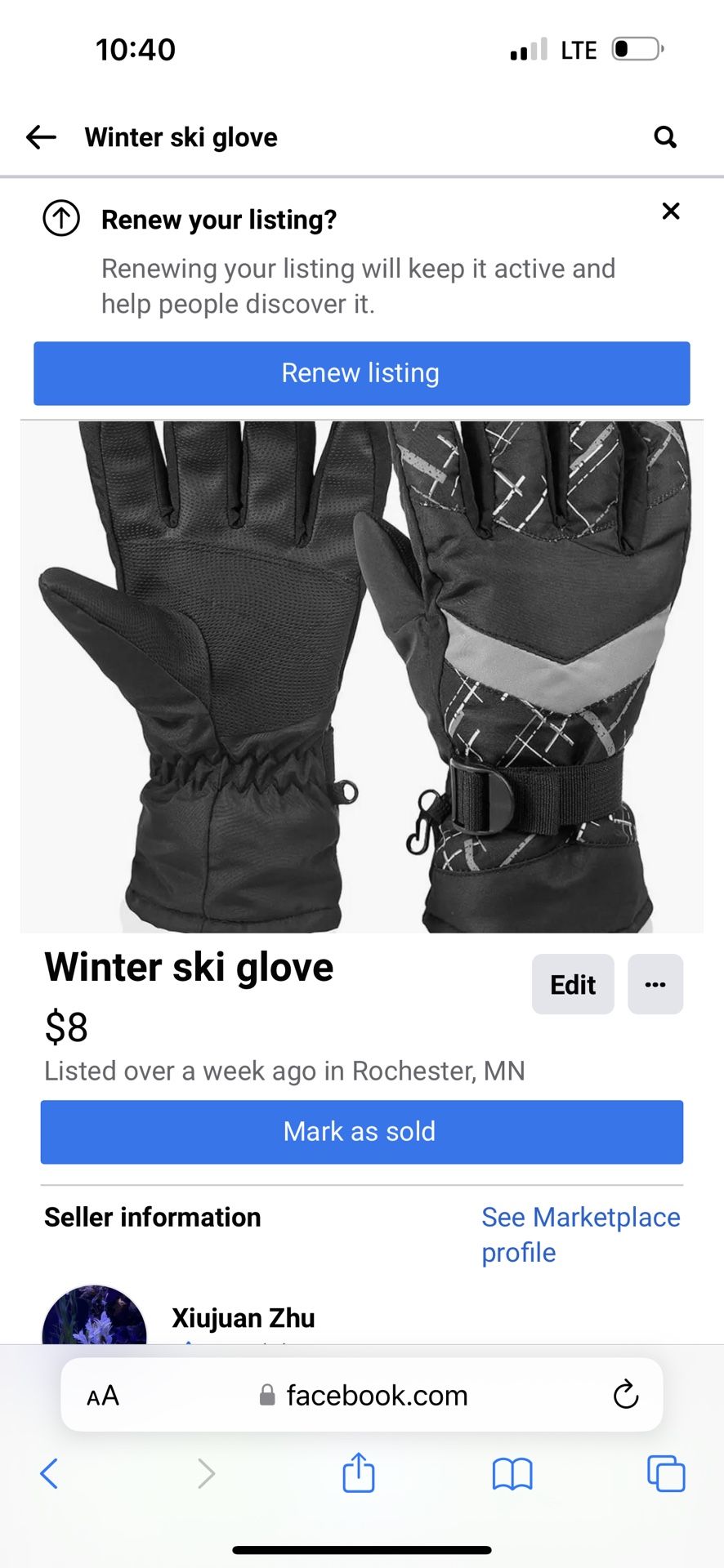 Winter Ski Gloves