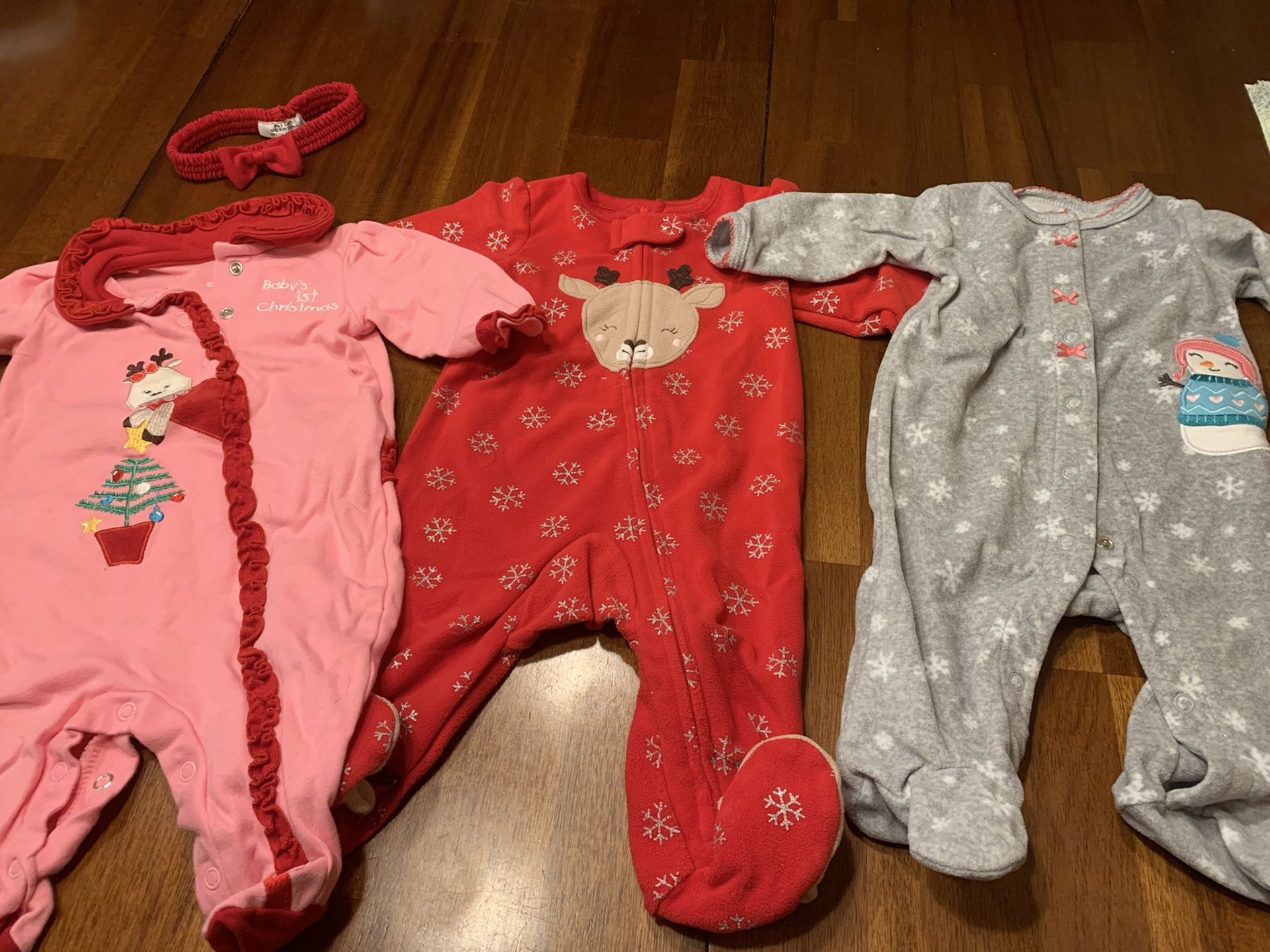 Baby girl Christmas jammies