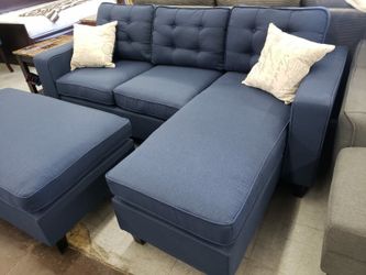 Small reversible sofa chaise sectional