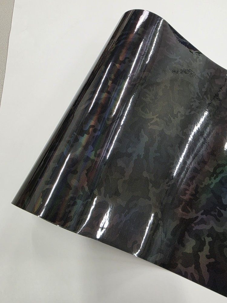 Black Camo Camouflage Shadow Ghost Holographic 15ft X 5ft Vinyl Car Wrap