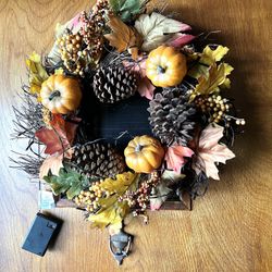 Fall/Halloween Door Wreath (lights Up)