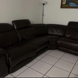 5 recliner sectional