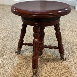 Replica Antique Claw Foot Piano Stool With 