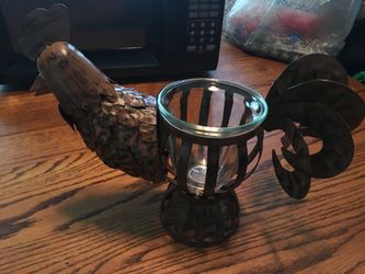 Rooster candle holder