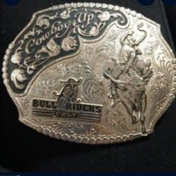 Bull Riders Only Belt Buckle Montana Silversmith